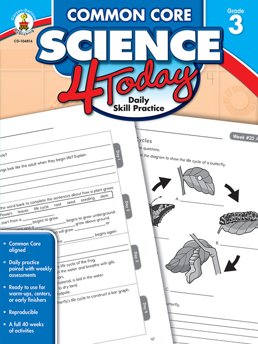 Title details for Common Core Science 4 Today, Grade 3: Daily Skill Practice by Carson Dellosa Education - Available
